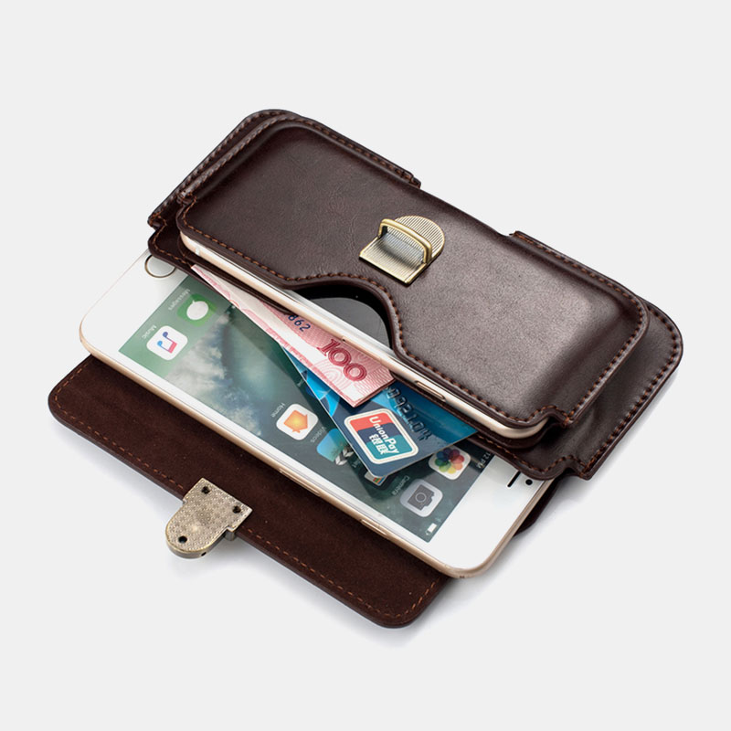 Business-Casual-Multi-Position-PU-Leather-Mobile-Phone-Money-Hiking-Sport-Men-Phone-Bag-Belt-Waist-B-1751089-5