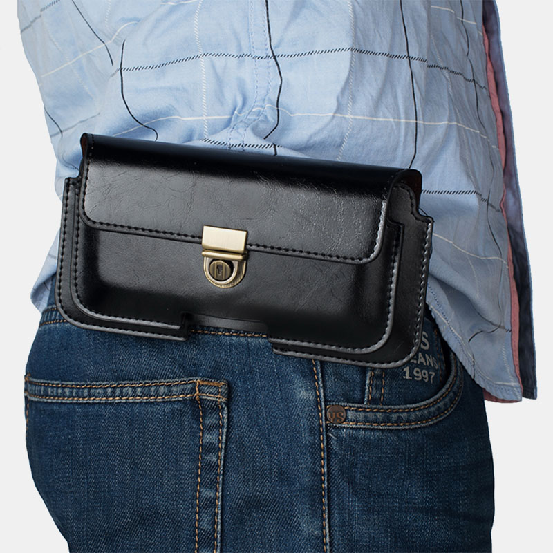 Business-Casual-Multi-Position-PU-Leather-Mobile-Phone-Money-Hiking-Sport-Men-Phone-Bag-Belt-Waist-B-1751089-9