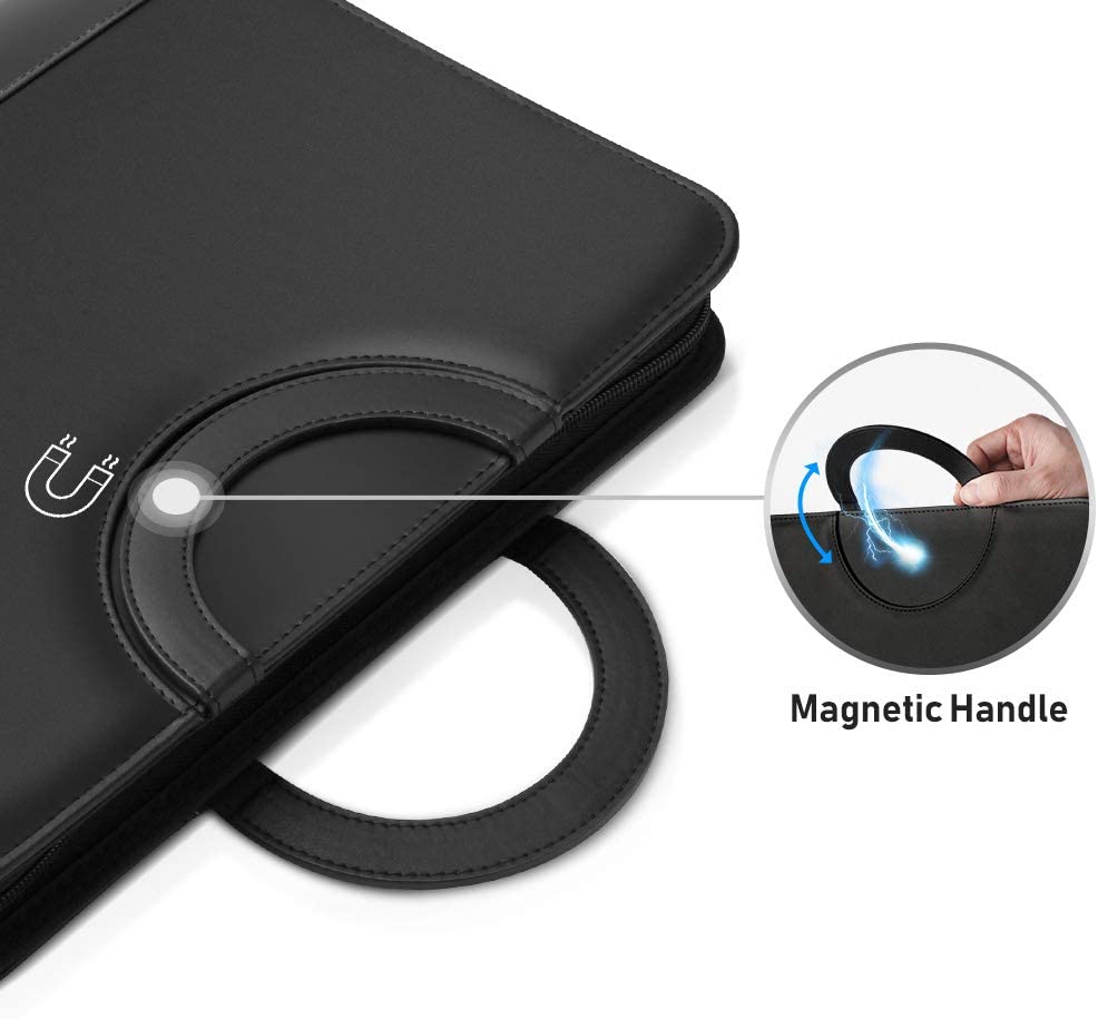 Business-Multifunctional-Magnetic-Handle-with-Phone-Holder-PU-Leather-Mobile-Phone-Tablet-Office-Sto-1821799-4