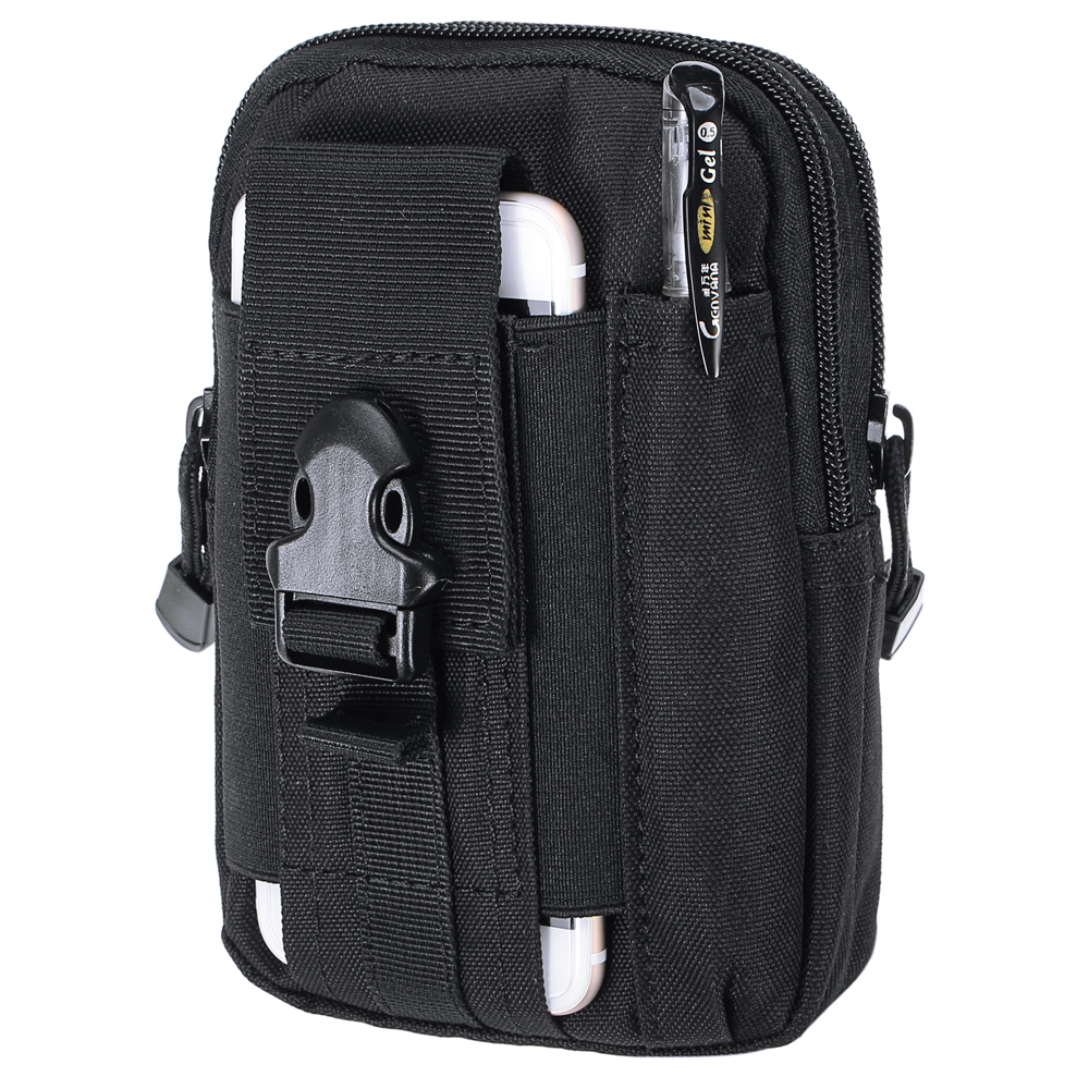 CHARMINER-Large-Capacity-Mobile-Phone-Storage-Bag-Belt-Canvas-Waist-Packs-1890891-7