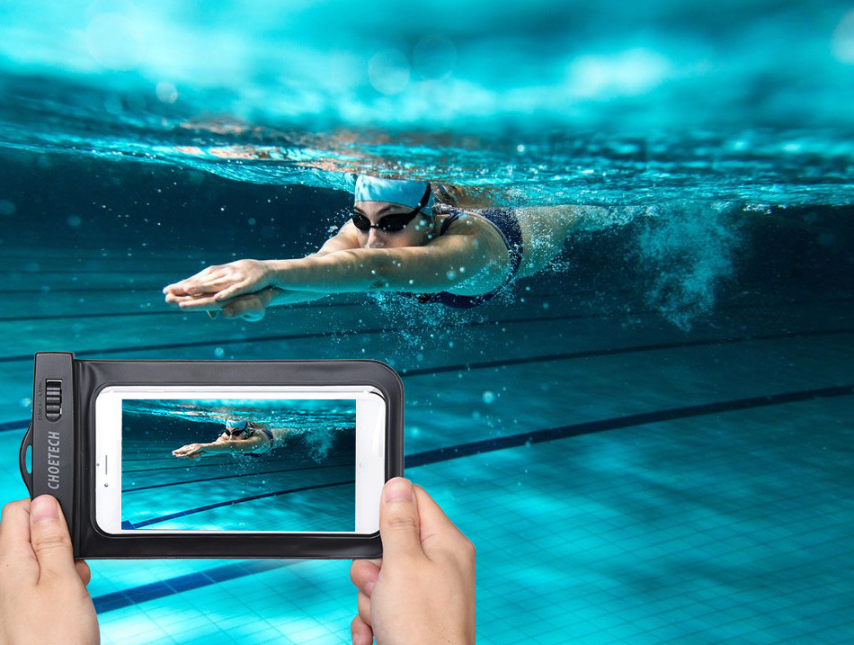 CHOETECH-Swimming-Diving-PVC-Touch-Screen-Clear-IPX8-Waterproof-Phone-Bag-Phone-Pouch-with-Strap-for-1679568-14