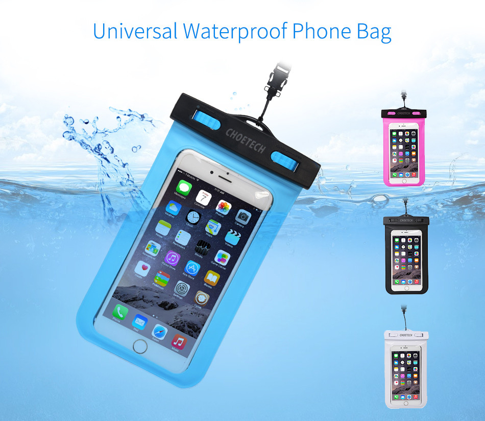 CHOETECH-Swimming-Diving-PVC-Touch-Screen-Clear-IPX8-Waterproof-Phone-Bag-Phone-Pouch-with-Strap-for-1679568-3