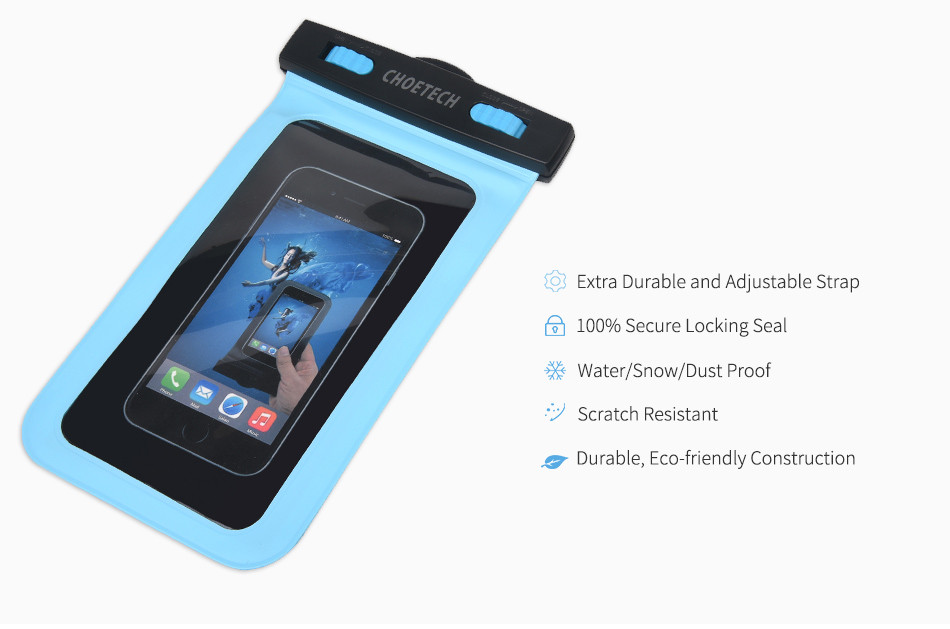 CHOETECH-Swimming-Diving-PVC-Touch-Screen-Clear-IPX8-Waterproof-Phone-Bag-Phone-Pouch-with-Strap-for-1679568-6