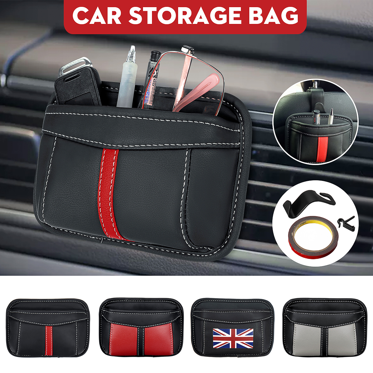 Car-Storage-Bag-Organizer-Phone-Wallet-Pocket-Pouch-Hanging-Holder-PU-leather-1632847-1