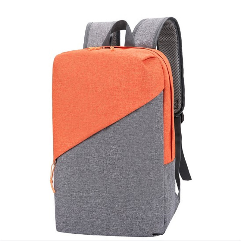 Contrast-Color-Pattern-Large-Capacity-Multi-Pocket-Nylon-Macbook-Storage-Bag-Backpack-1676568-15