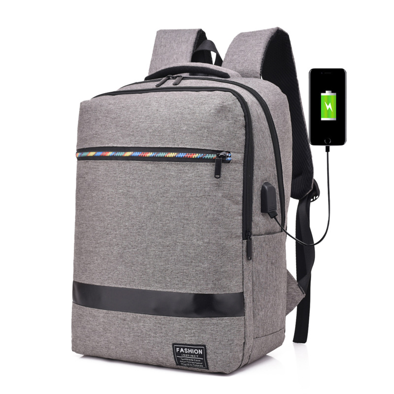 DX-691-Casual-Large-Capacity-Wear-Resistant-with-USB-Charging-Jack-Macbook-Unisex-Storage-Bag-Backpa-1661571-3
