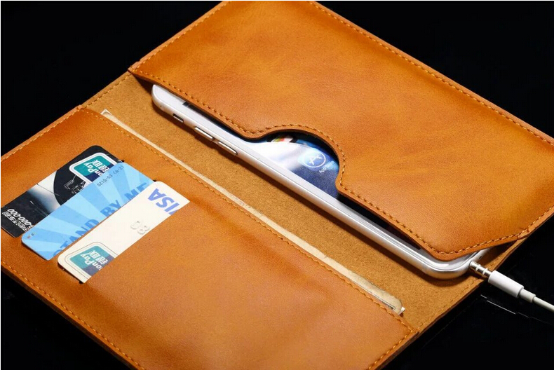 Dual-Pocket-Business-Leather-Clutch-Bag-Card-Case-Purse-For-55-Inch-iPhone-7-Smartphone-1084605-2
