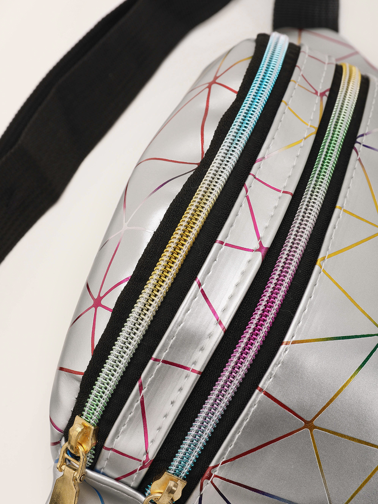Fashion-Casual-Laser-Multi-Layer-PU-Mobile-Phone-Storage-Waist-Bag-Crossbody-Bag-Chest-Bag-1686255-9