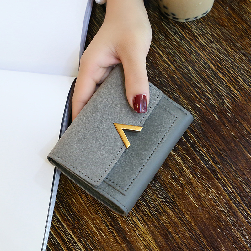 Fashion-Casual-V-Shaped-Decorative-Large-Capacity-Female-Small-Purse-Card-Holder-1493850-3