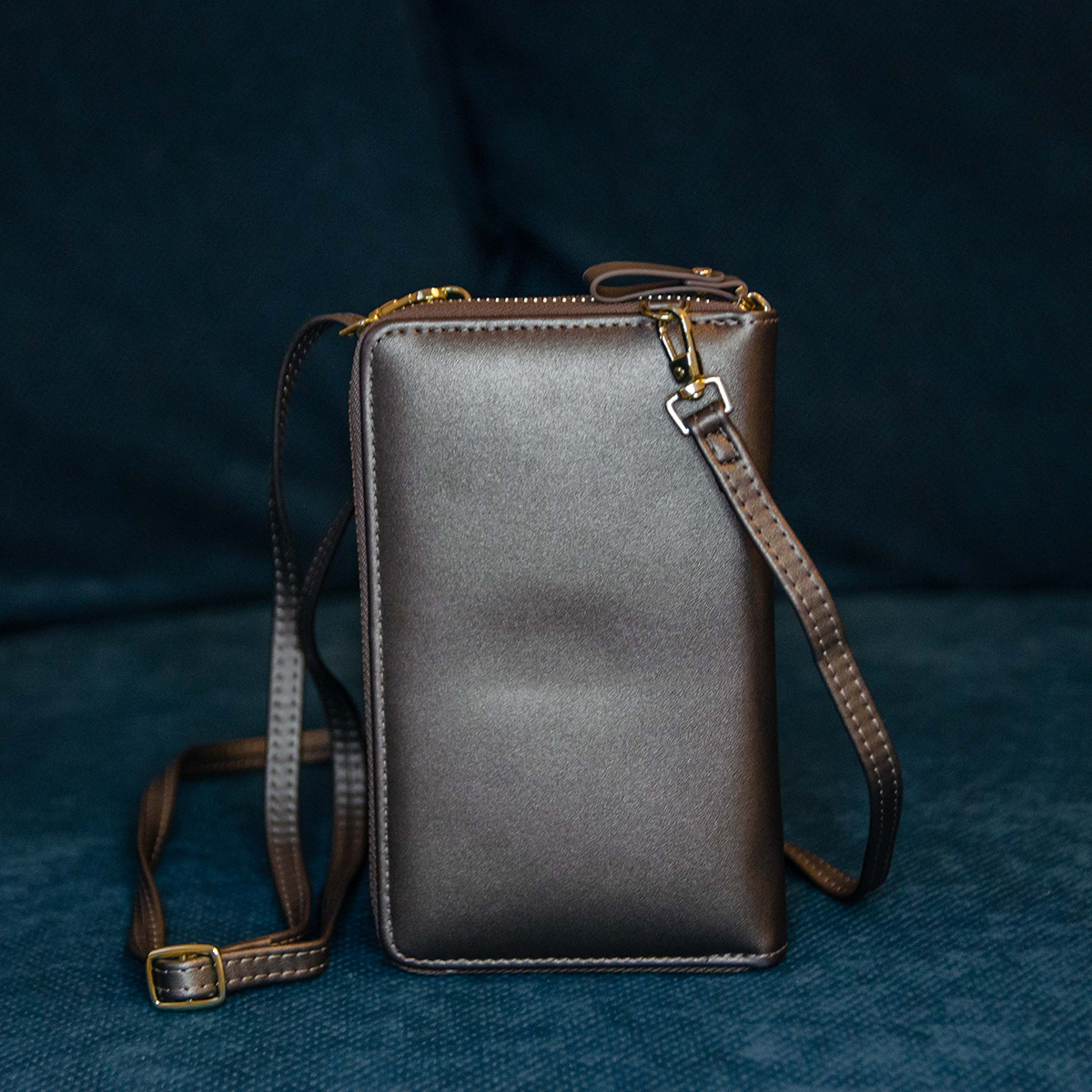 Fashion-Multi-Pockets-PU-Leather-Mobile-Phone-Women-Shoulder-Bag-Crossbody-Bag-1821797-7