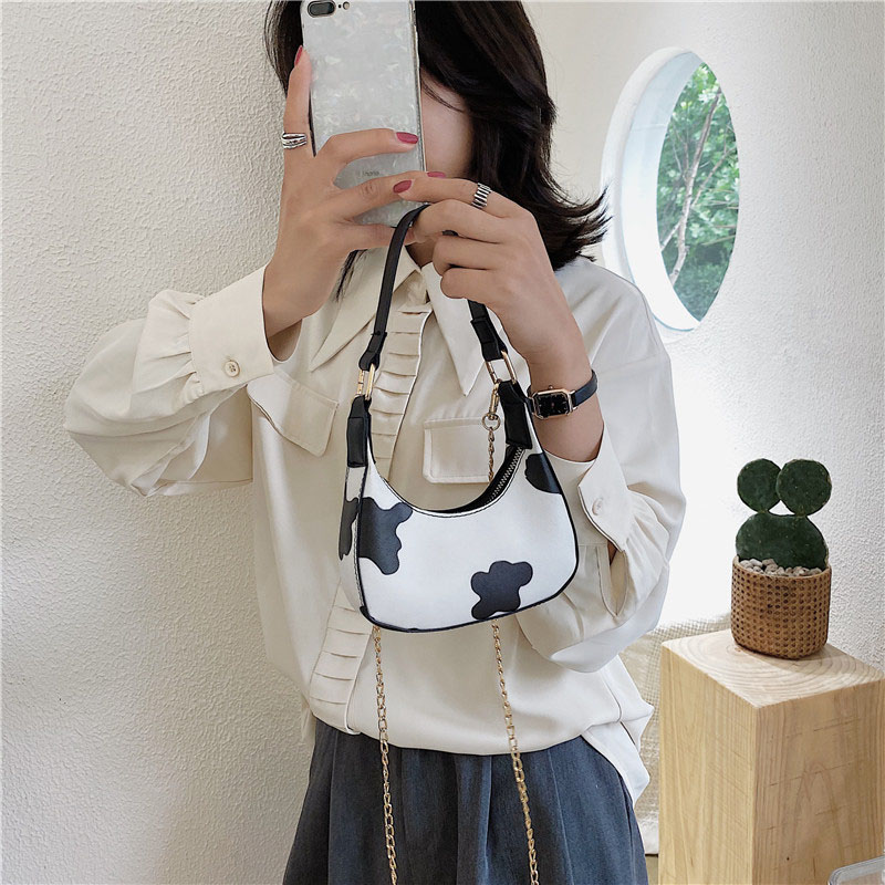 Fashion-Women-Dairy-Cow-Dot-Pattern-PU-Leather-Phone-Storage-Handbag-Crossbody-Shoulder-Bag-1723348-5