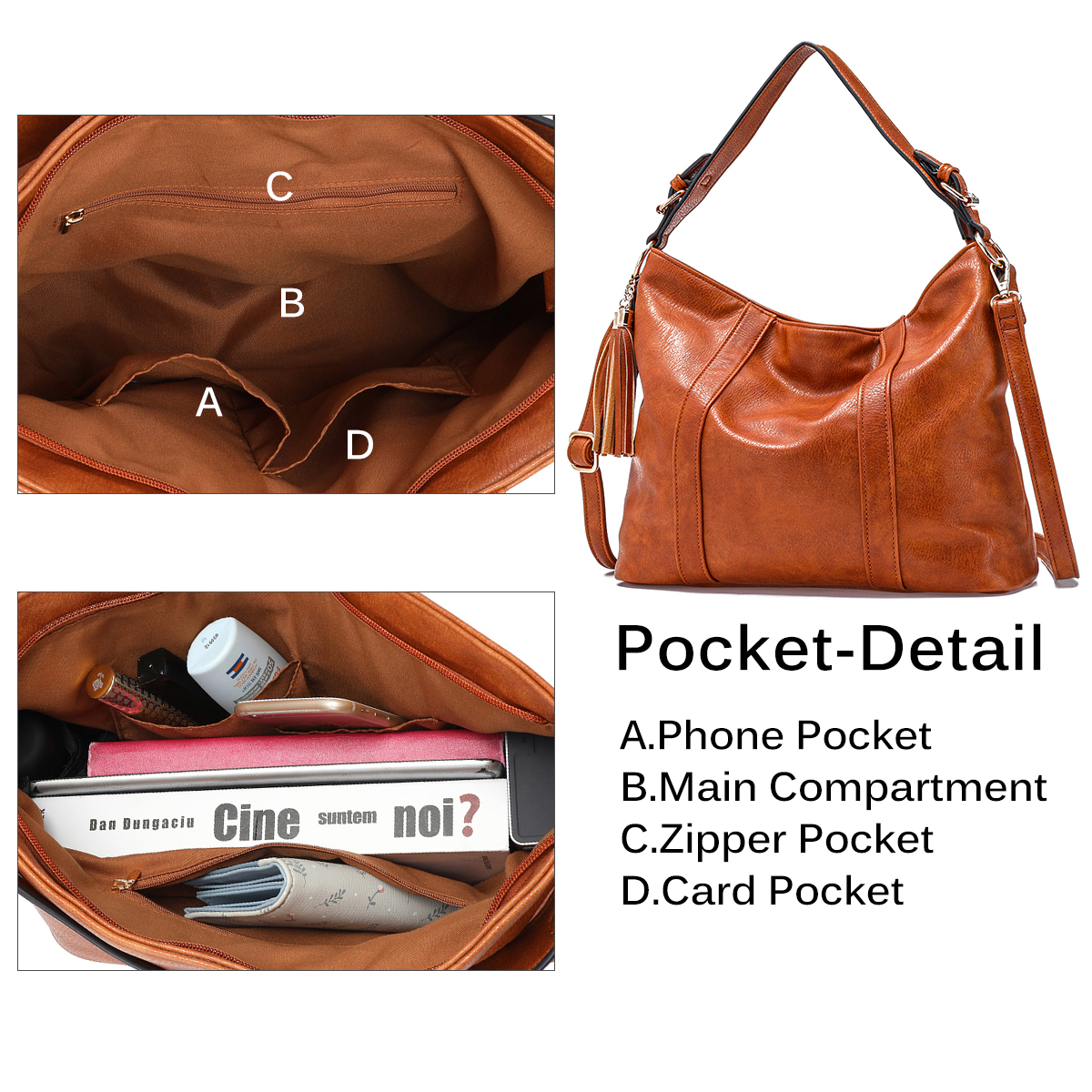 JOSEKO-Women-Fashion-PU-Leather-with-Mobile-Phone-Storage-Pocket-Large-Capacity-Shoulder-Crossbody-T-1859944-7