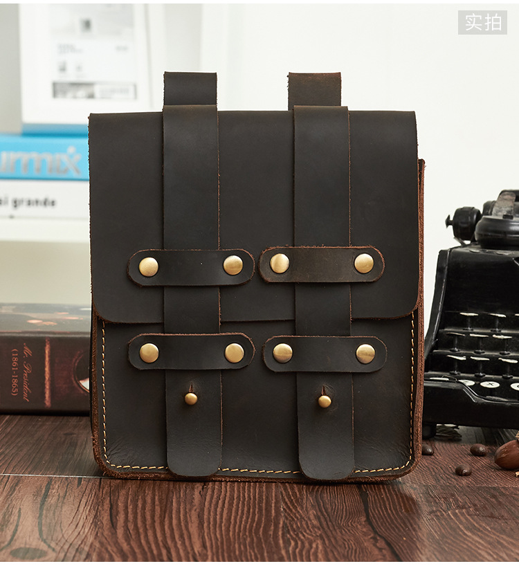 JOYIR-65-Inch-Vintage-Multi-Pocket-Geniune-Leather-Men-Mobile-Phone-Bag-Waist-Packs-1800210-1