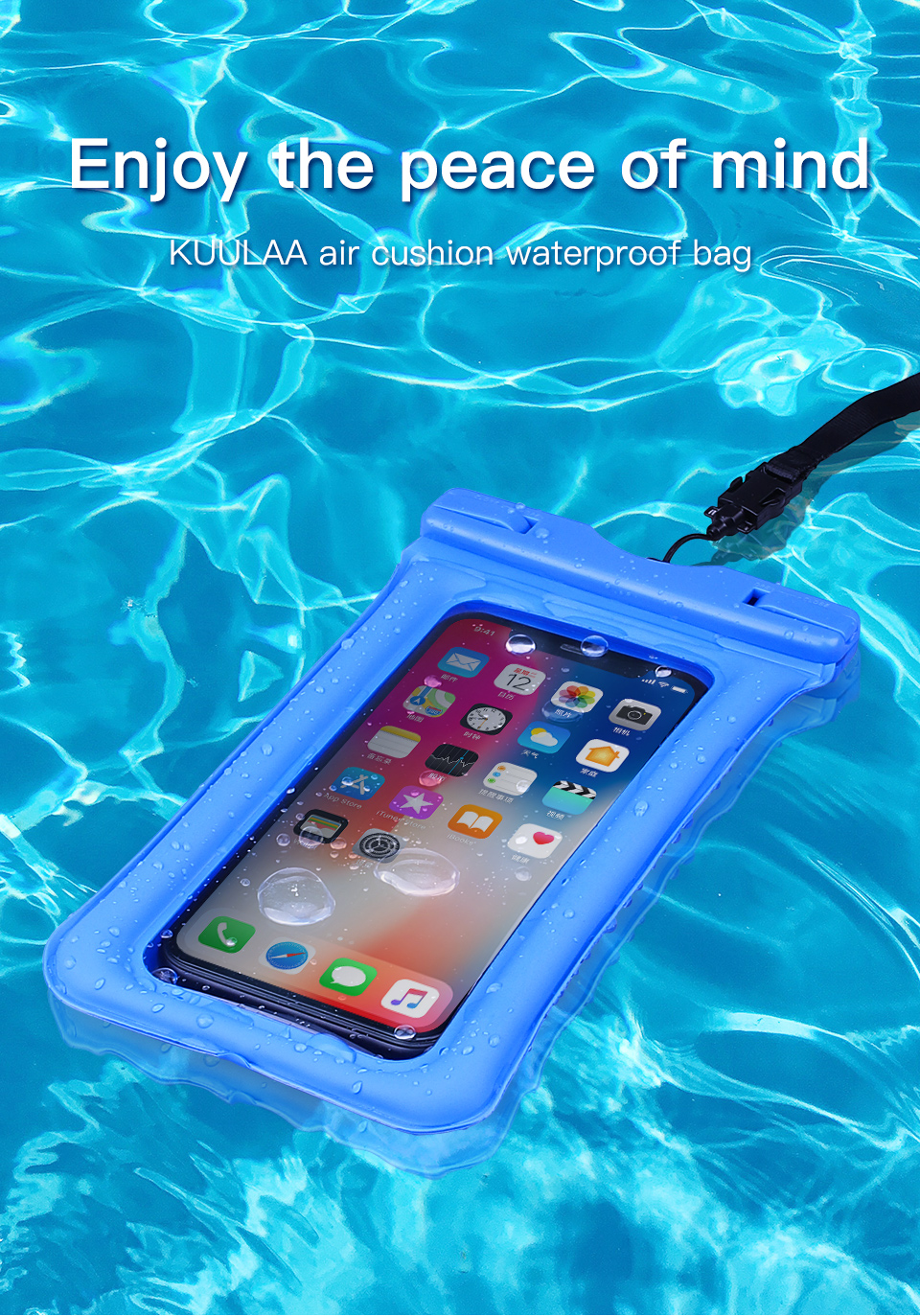 KUULAA-IPX8-Waterproof-Phone-Pouch-Air-Cushion-Anti-explosion-Screen-Touch-Underwater-Swimming-Divin-1613996-1