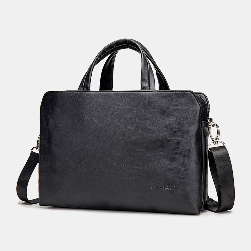 Kinmac-14-inch-Fashion-Multifunction-PU-Leather-Waterproof-Macbook-Storage-Bag-Briefcases-Crossbody--1783201-2