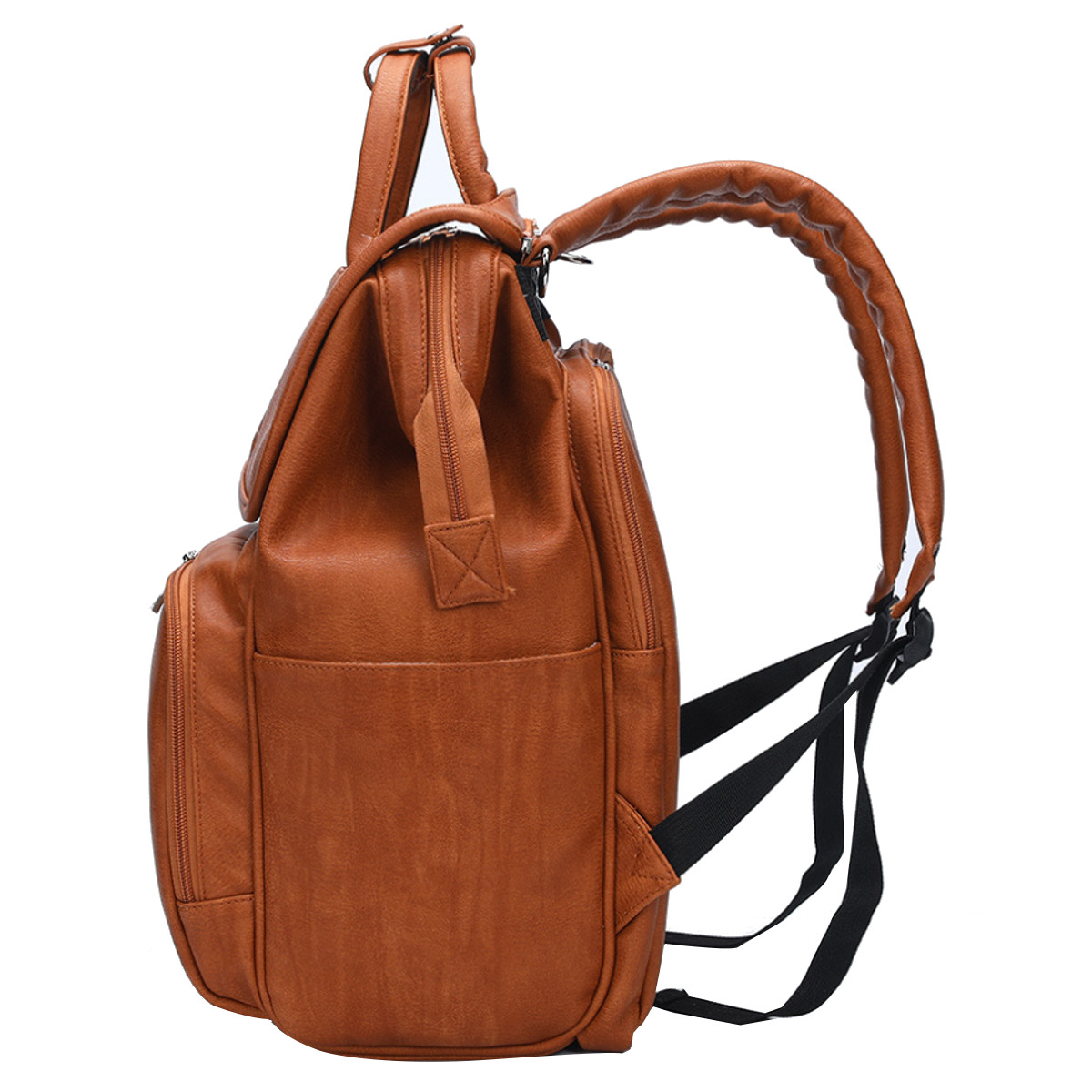Large-Capacity-PU-Leather-with-Multi-Pocket-Diaper-Storage-Mummy-Bag-Backpack-1861954-5