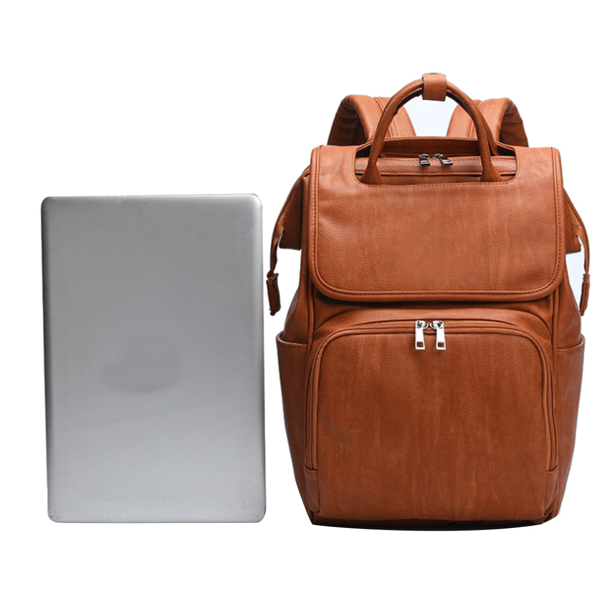 Large-Capacity-PU-Leather-with-Multi-Pocket-Diaper-Storage-Mummy-Bag-Backpack-1861954-7