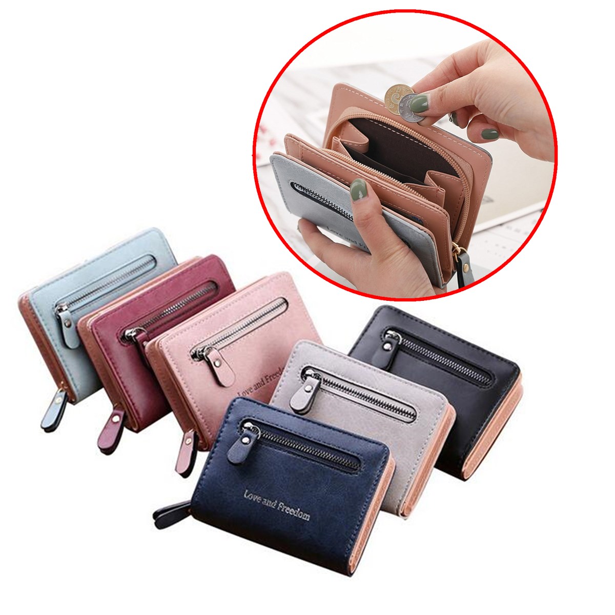Love-and-Freedom-Women-PU-Leather-Zipper-with-Card-Slots-Short-Phone-Purse-Wallet-Coin-Clutch-Handba-1638201-6