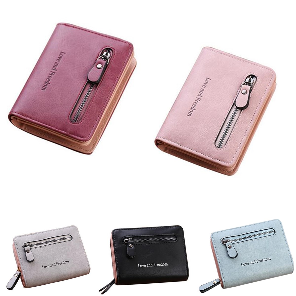 Love-and-Freedom-Women-PU-Leather-Zipper-with-Card-Slots-Short-Phone-Purse-Wallet-Coin-Clutch-Handba-1638201-7