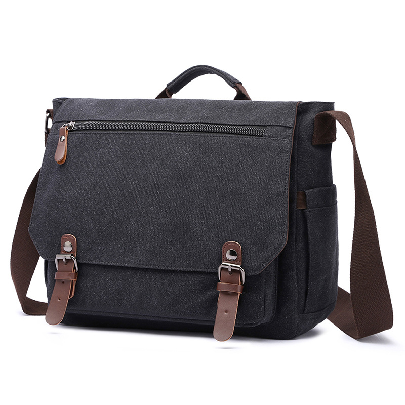 Men-Casual-Multi-Pocket-Canvas--Microfiber-Leather-Macbook-Storage-Briefcase-Shoulder-Crossbody-Bag-1605164-1