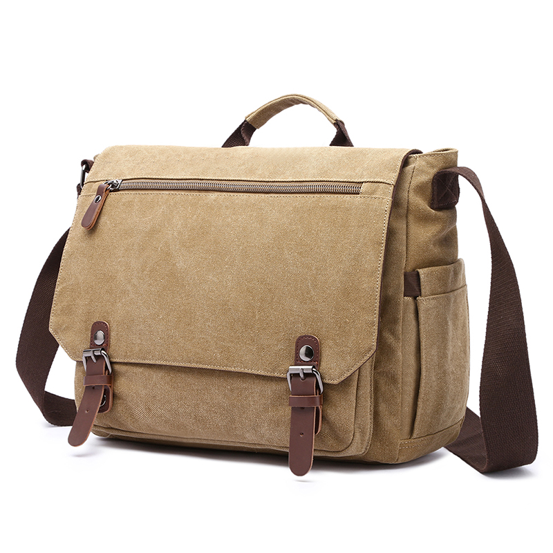 Men-Casual-Multi-Pocket-Canvas--Microfiber-Leather-Macbook-Storage-Briefcase-Shoulder-Crossbody-Bag-1605164-14
