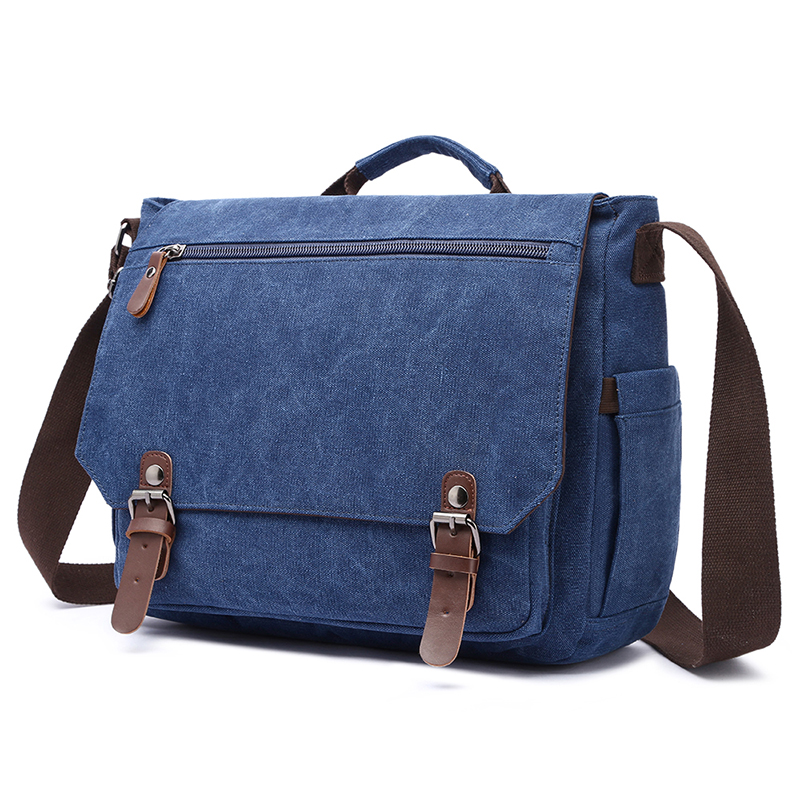 Men-Casual-Multi-Pocket-Canvas--Microfiber-Leather-Macbook-Storage-Briefcase-Shoulder-Crossbody-Bag-1605164-15