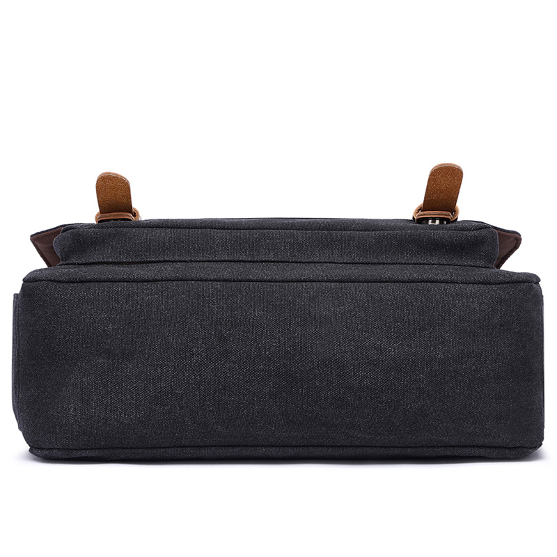 Men-Casual-Multi-Pocket-Canvas--Microfiber-Leather-Macbook-Storage-Briefcase-Shoulder-Crossbody-Bag-1605164-5