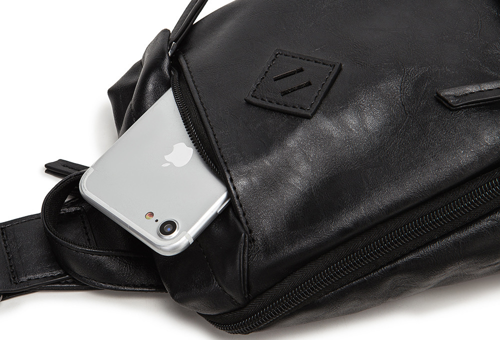 Men-Large-Capacity-Mobile-Phone-Storage-PU-Leather-Shoulder-Crossbody-Bag-Chest-Pack-1778940-6