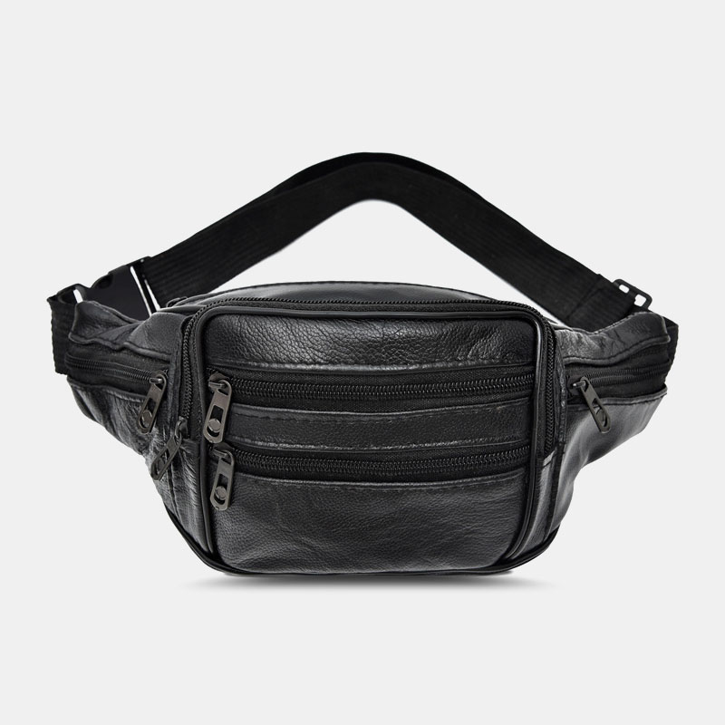 Men-Outdoor-Multi-Layers-Large-Capacity-PU-Leather-Mobile-Phone-Storage-Crossbody-Chest-Bag-Waist-Pa-1834720-1