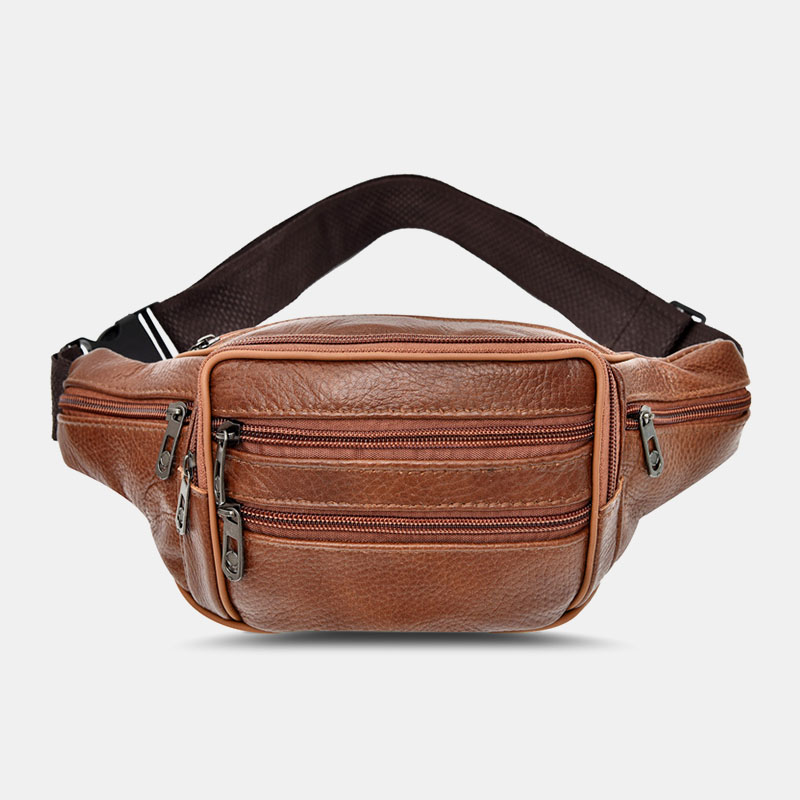 Men-Outdoor-Multi-Layers-Large-Capacity-PU-Leather-Mobile-Phone-Storage-Crossbody-Chest-Bag-Waist-Pa-1834720-3