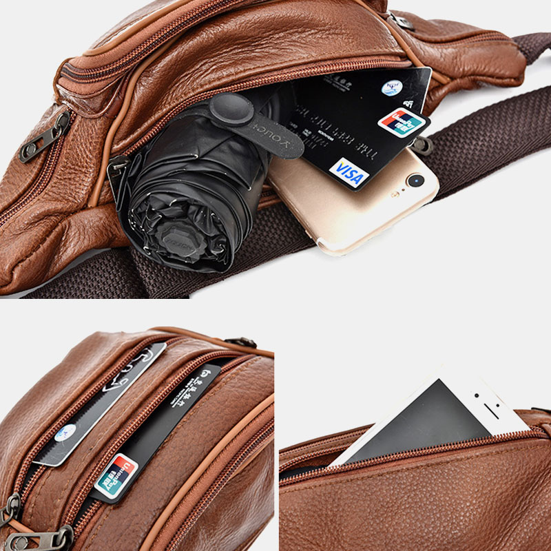 Men-Outdoor-Multi-Layers-Large-Capacity-PU-Leather-Mobile-Phone-Storage-Crossbody-Chest-Bag-Waist-Pa-1834720-6
