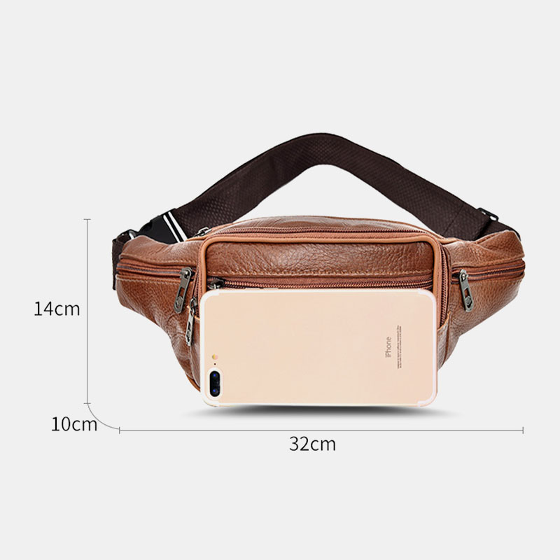 Men-Outdoor-Multi-Layers-Large-Capacity-PU-Leather-Mobile-Phone-Storage-Crossbody-Chest-Bag-Waist-Pa-1834720-8