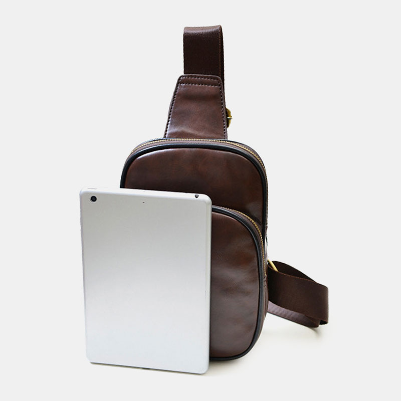 Men-Vintage-Casual-Multi-Pocket-Large-Capacity-PU-Leather-Mobile-Phone-Storage-Crossbody-Bag-Chest-B-1814549-5