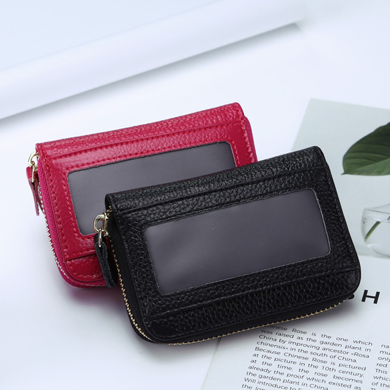 Mini-Casual-Genuine-Leather-Multi-Card-Slot-Holder-Coin-Bags-Purse-Short-Wallet-1289753-1