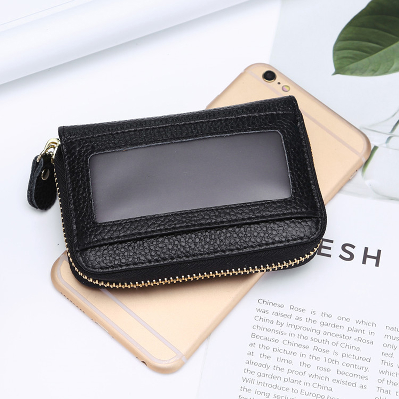Mini-Casual-Genuine-Leather-Multi-Card-Slot-Holder-Coin-Bags-Purse-Short-Wallet-1289753-2