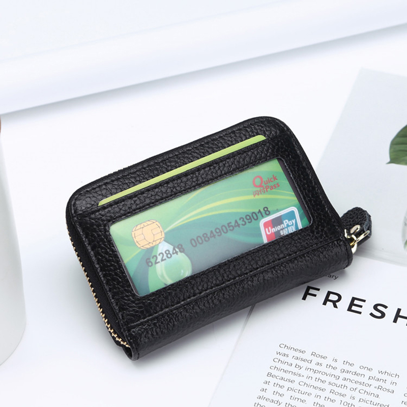 Mini-Casual-Genuine-Leather-Multi-Card-Slot-Holder-Coin-Bags-Purse-Short-Wallet-1289753-3