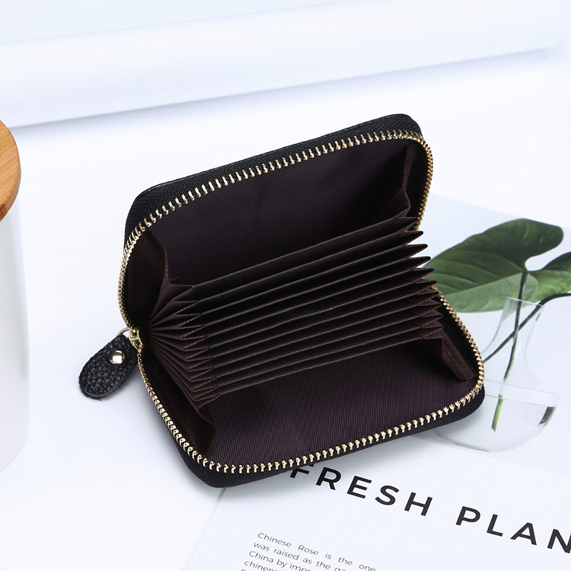 Mini-Casual-Genuine-Leather-Multi-Card-Slot-Holder-Coin-Bags-Purse-Short-Wallet-1289753-4