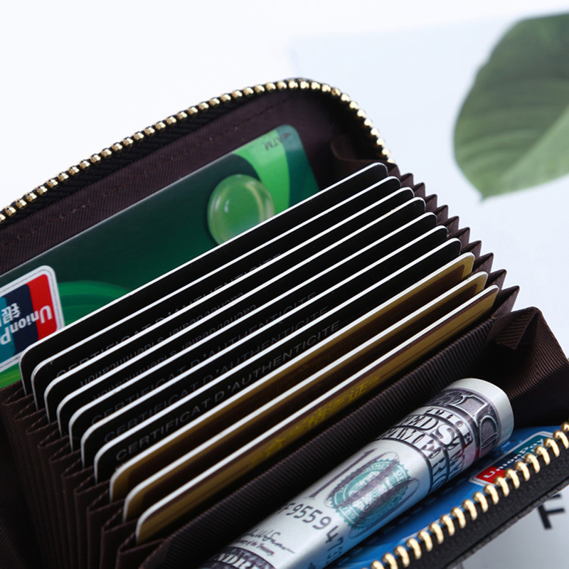 Mini-Casual-Genuine-Leather-Multi-Card-Slot-Holder-Coin-Bags-Purse-Short-Wallet-1289753-6