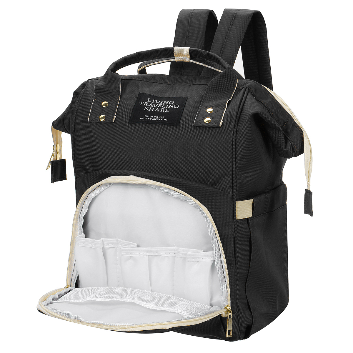 Multifunctional--Large-Capacity-Waterproof-Oxford-Cloth-Mobile-Phone-Tablet-Diaper-Storage-Bag-Backp-1854838-5