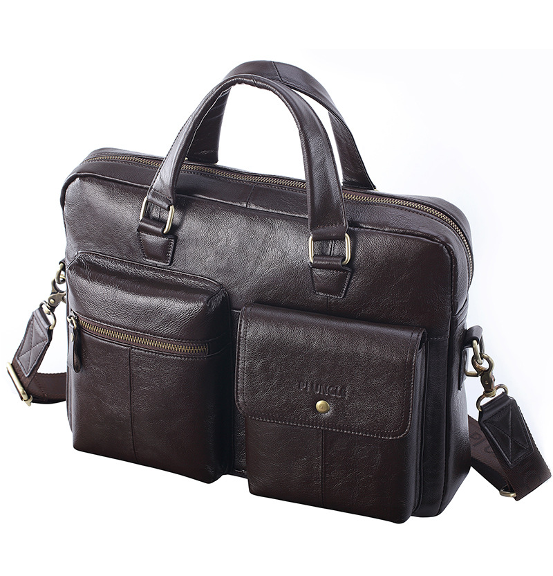 PI-UNCLE-156-inch-Multifunction-Multi-Pocket-Genuine-Leather-Macbook-Storage-Bag-Men-Briefcases-Shou-1779723-3