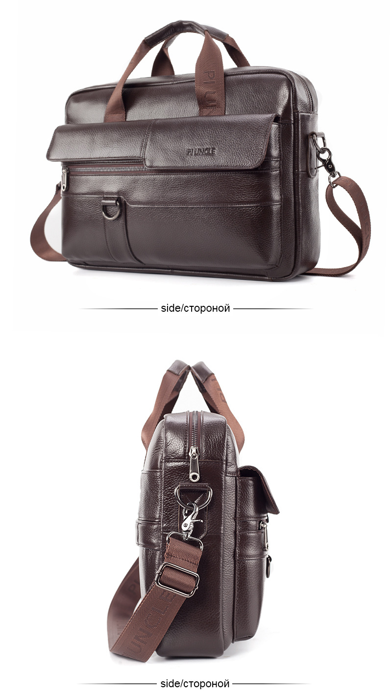 PI-UNCLE-156-inch-Multifunction-Multi-Pocket-Genuine-Leather-Macbook-Storage-Bag-Men-Briefcases-Shou-1783200-2