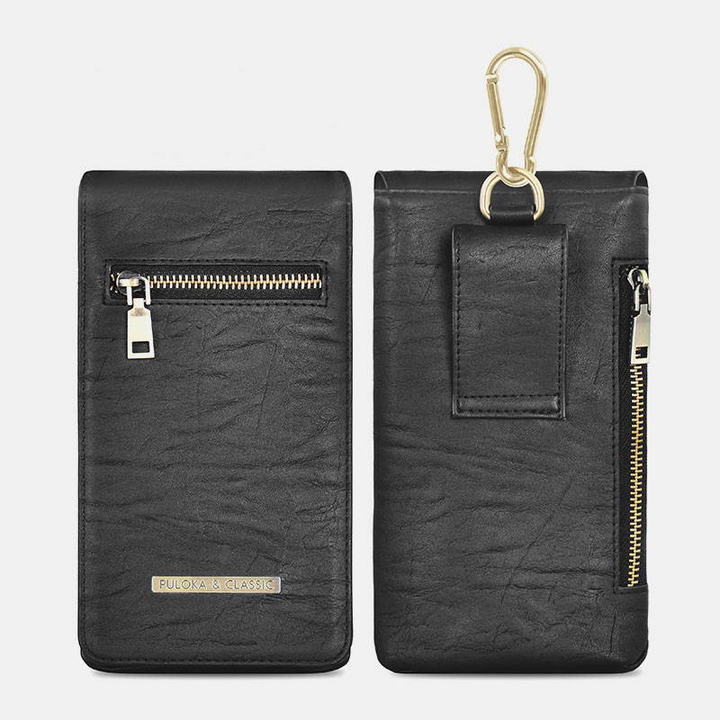 PULOKA-65-inch-Multifunction-Magnetic-Flip-Multi-Pocket-PU-Leather-Mobile-Phone-Storage-Bag-Wallet-W-1819618-2