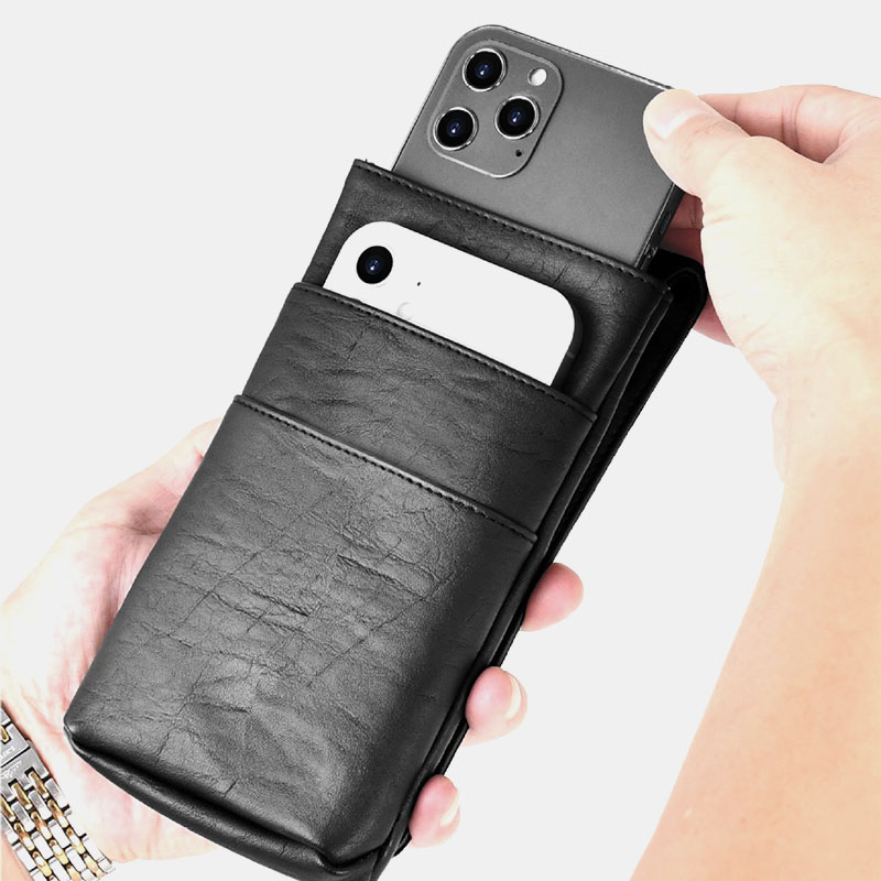 PULOKA-65-inch-Multifunction-Magnetic-Flip-Multi-Pocket-PU-Leather-Mobile-Phone-Storage-Bag-Wallet-W-1819618-4
