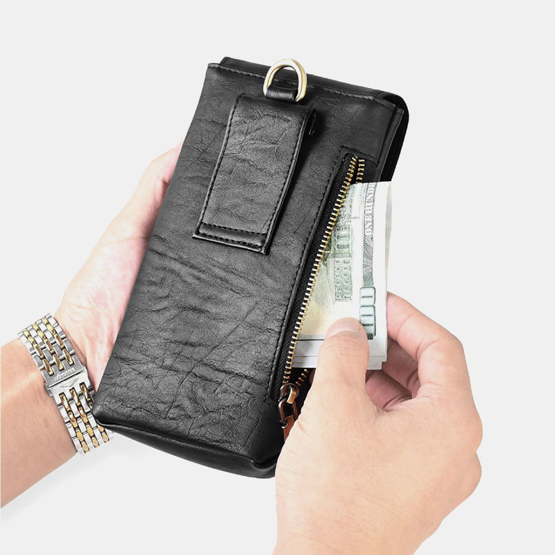 PULOKA-65-inch-Multifunction-Magnetic-Flip-Multi-Pocket-PU-Leather-Mobile-Phone-Storage-Bag-Wallet-W-1819618-6
