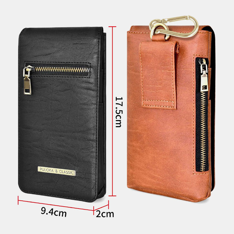 PULOKA-65-inch-Multifunction-Magnetic-Flip-Multi-Pocket-PU-Leather-Mobile-Phone-Storage-Bag-Wallet-W-1819618-8