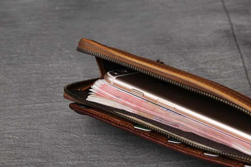 Retro-Genuine-Leather-Multi-Card-Slots-Mobile-Phone-Bag-Men-Long-Wallet-for-Phones-below-65-inch-1760524-12
