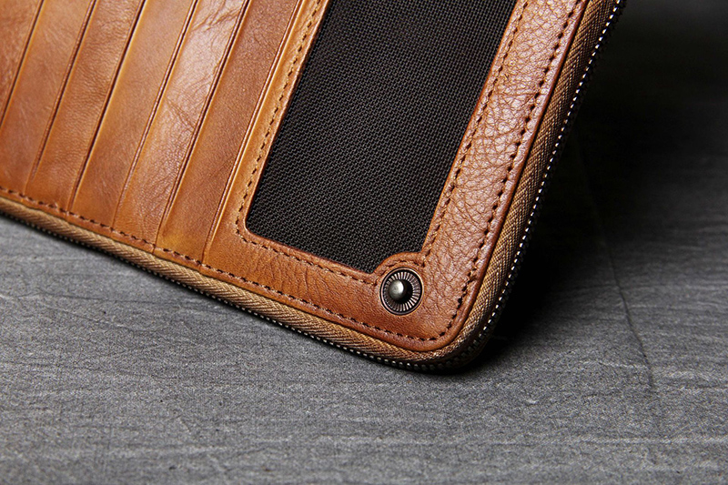 Retro-Genuine-Leather-Multi-Card-Slots-Mobile-Phone-Bag-Men-Long-Wallet-for-Phones-below-65-inch-1760524-15
