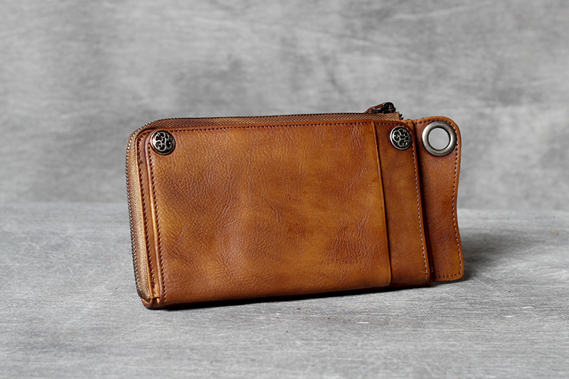 Retro-Genuine-Leather-Multi-Card-Slots-Mobile-Phone-Bag-Men-Long-Wallet-for-Phones-below-65-inch-1760524-5