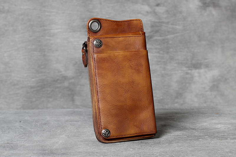 Retro-Genuine-Leather-Multi-Card-Slots-Mobile-Phone-Bag-Men-Long-Wallet-for-Phones-below-65-inch-1760524-8
