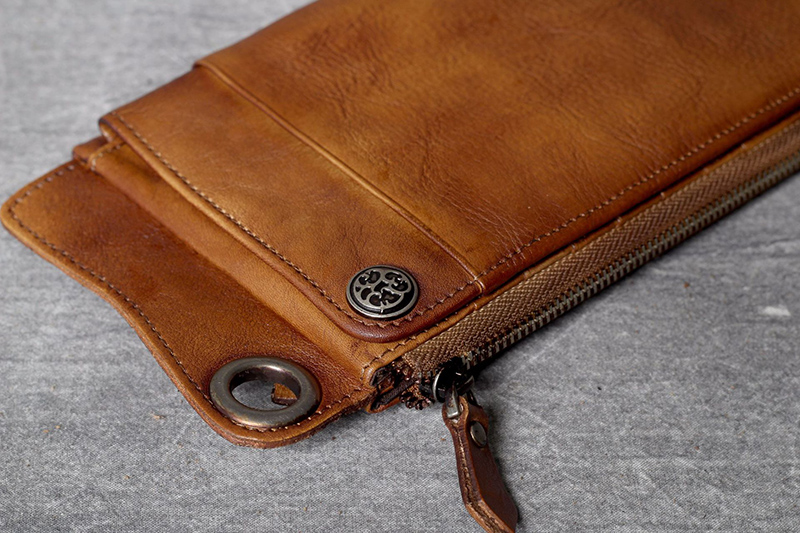 Retro-Genuine-Leather-Multi-Card-Slots-Mobile-Phone-Bag-Men-Long-Wallet-for-Phones-below-65-inch-1760524-9